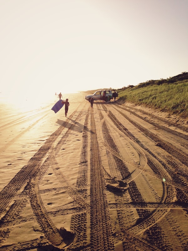 explore beach Bali with sunset view